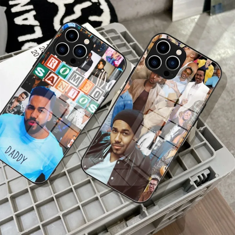 Romeo Santos  Phone Case Tempered Glass For IPhone 14 15 11 12 Pro 8 7 14 Plus 13 Pro MAX XR iphone 15 Covers