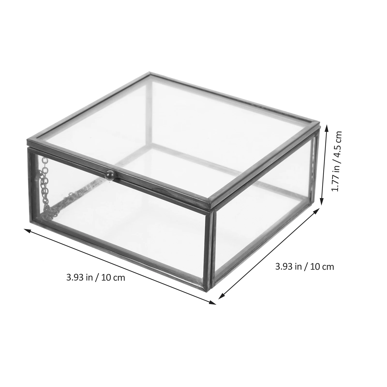

Jewelry Storage Box Luxury Organizer Small Delicate Clear Container Lid Cover