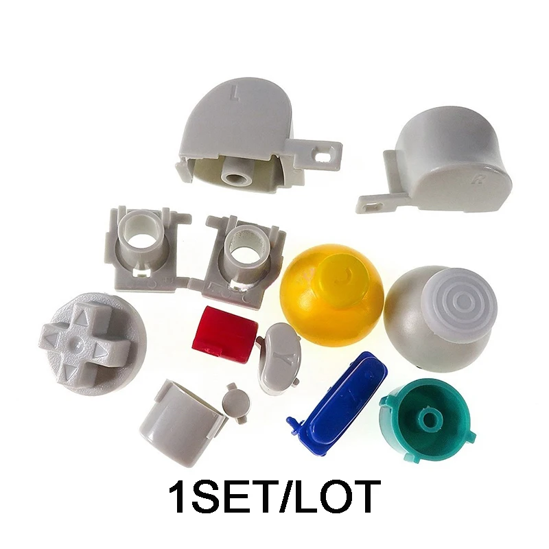 YuXi-Ensemble complet de manette de jeu pour NGC L R Cross ABXY, bouton d'accueil, démarrage, retour, réparation, pièce de rechange, contrôleur, interrupteur, guide d'alimentation