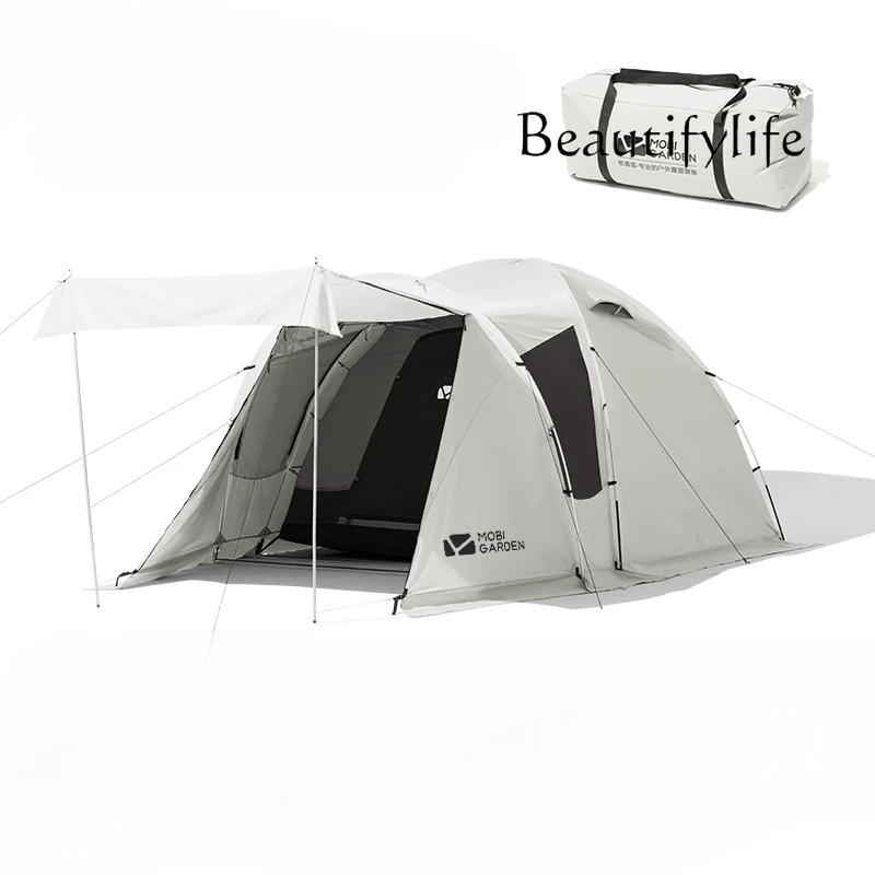 Tent Camping Rainproof Outdoor Camping Overnight Portable Folding Pavilion Large Space Vestibule Rear Room