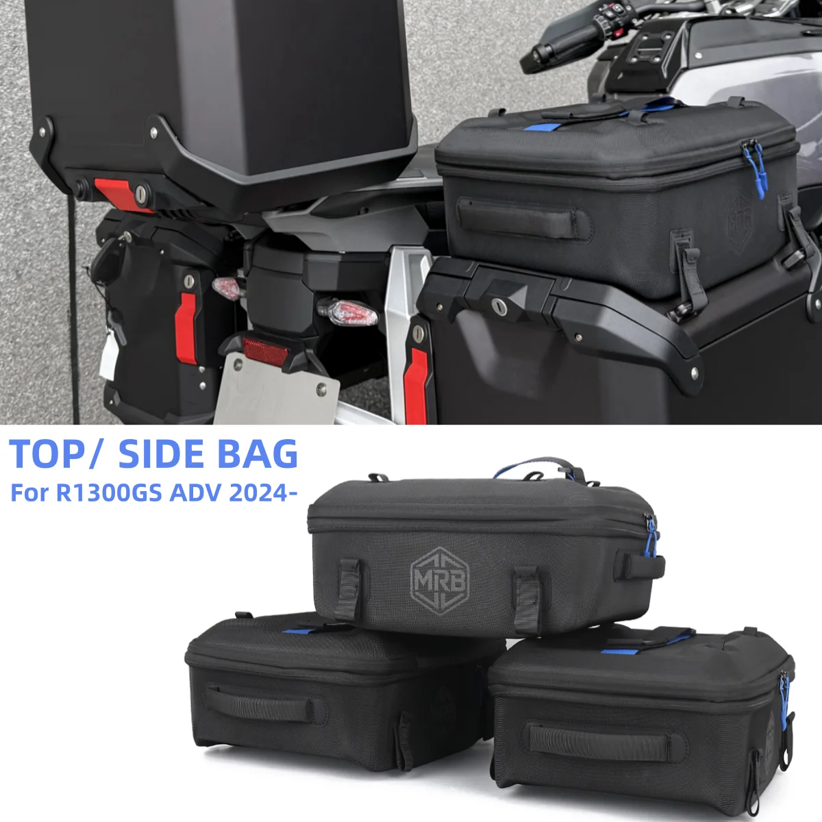 

New Motorcycle Luggage Additional Bags For BMW GS 1300 R 1300 GS Adventure 2024 2025 R1300GS ADV Top Bag Side Case External Pack