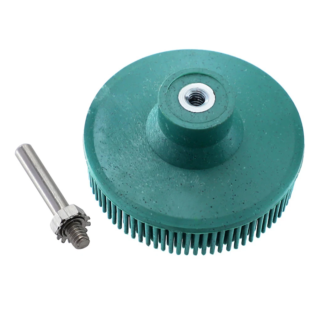 Electric Drill Disc Brush Detailing Grout Tiles Power Rubber Scrub Pad Kitchen Sinks Housekeeping Garage Green 3 Inch