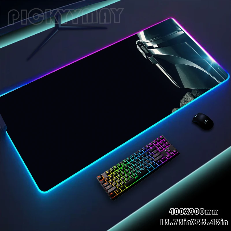 

Mousepads War LED Gaming Desk Pad Large Backlight Desk Mat 50x100cm Gamer Mousepad RGB Mouse Pad Luminous Mouse Mat