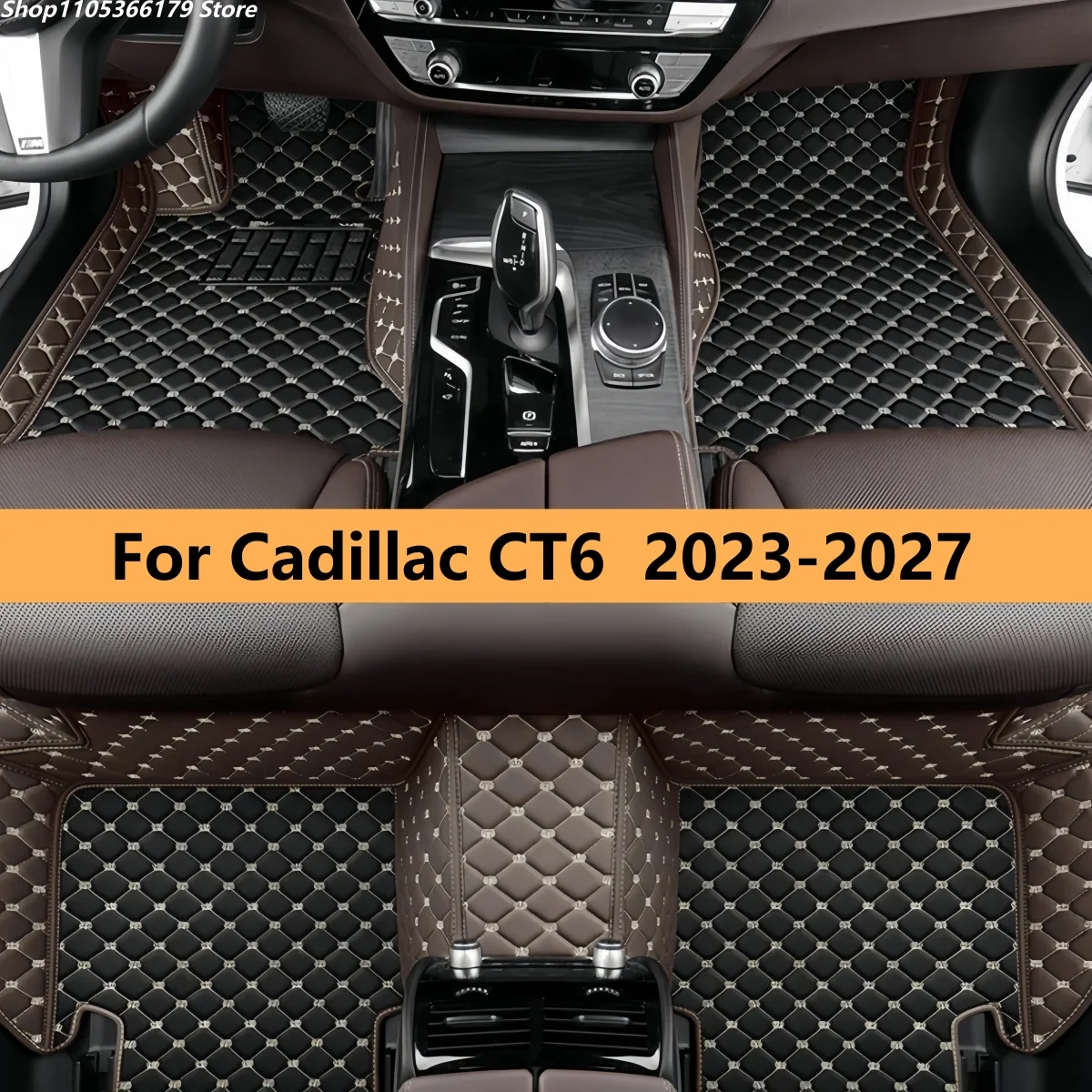 

Auto Floor Mats Fit For Cadillac CT6 CT6-V 2023 2024 2025 2026 2027 Waterproof Foot Pads Floor Mats Carpets Car Accessories Inte