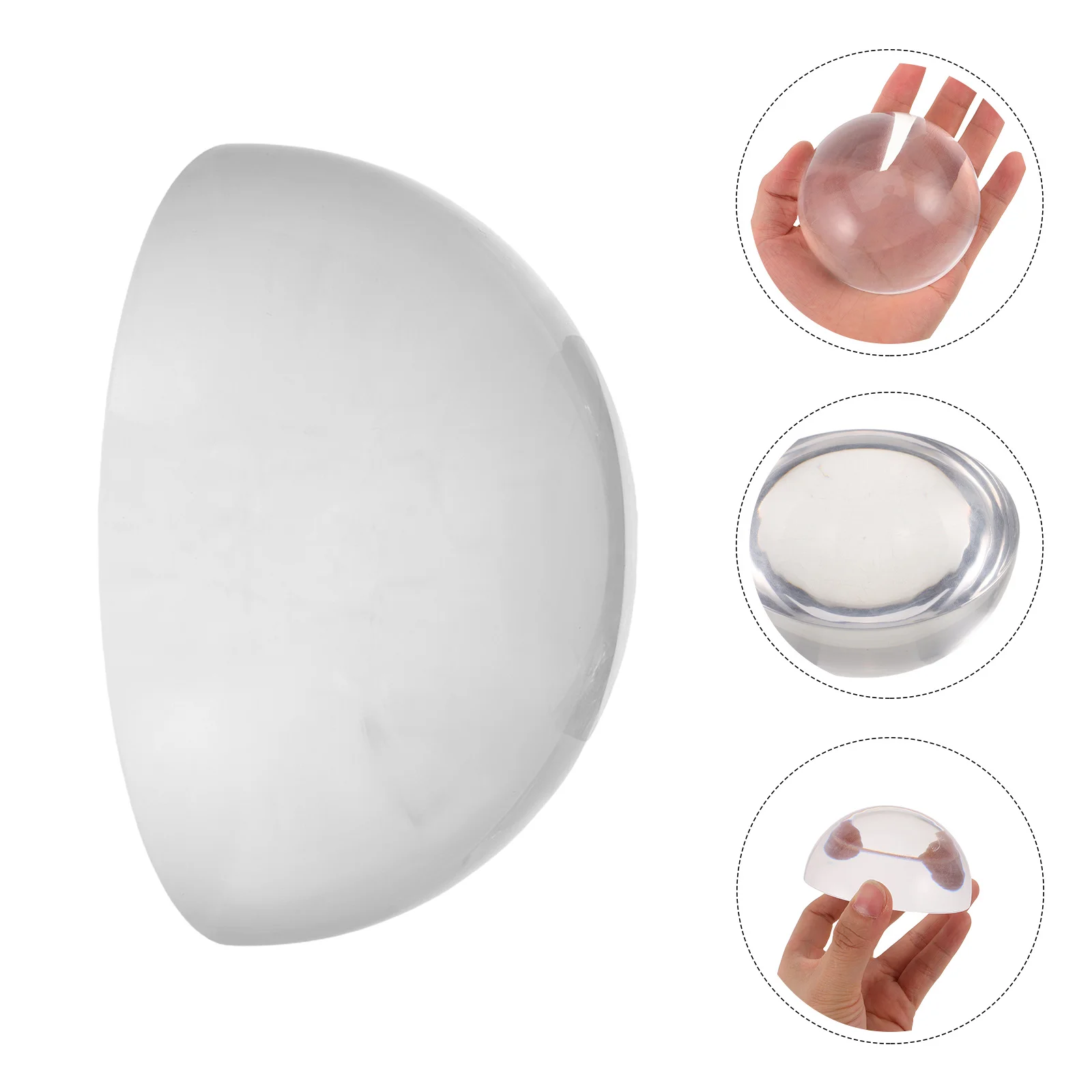 

3 Inch Dome Magnifier Acrylic Reading Magnifying Glass 6X Paperweight for Books Newspapers Blueprints Needlepoint Desktop Office