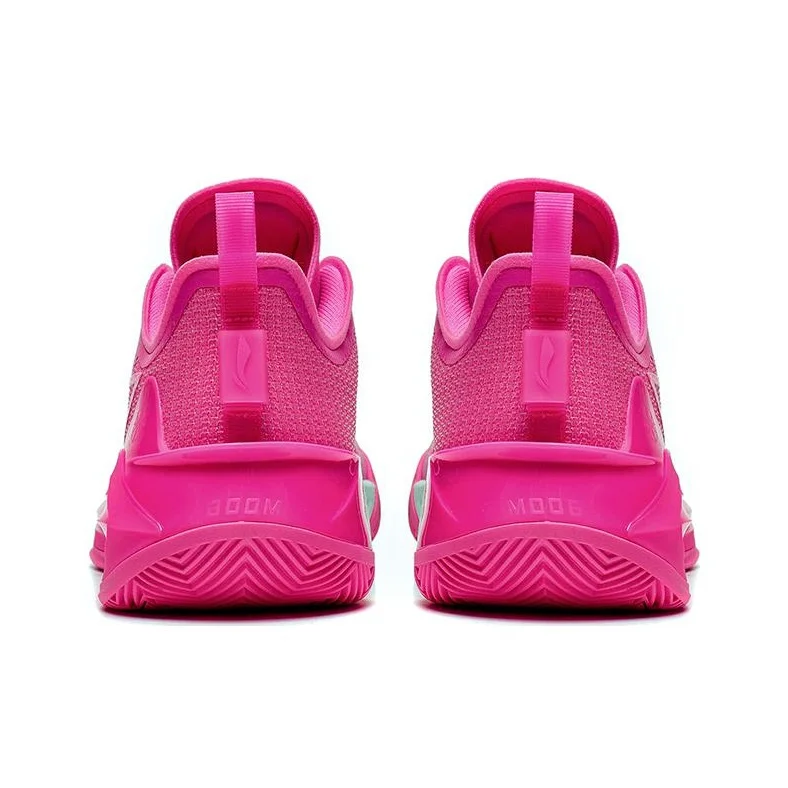 Li Ning Liren 3 V2 Pink Abrasion Resistant Breathable Low top Basketball Shoes Unisex Neon Pink ABAT073-9 view 5