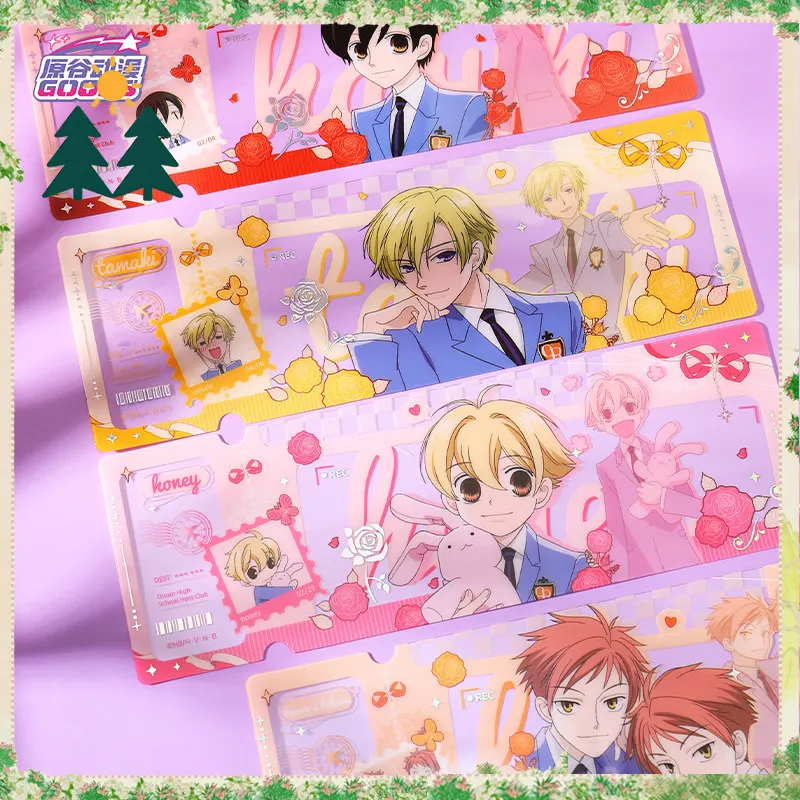 

Original ORIMIC Ouran High School Host Club Blind Laser Ticket Anime Peripheral Ornament Collect Toy New Hot Cute Girl Boys Gift