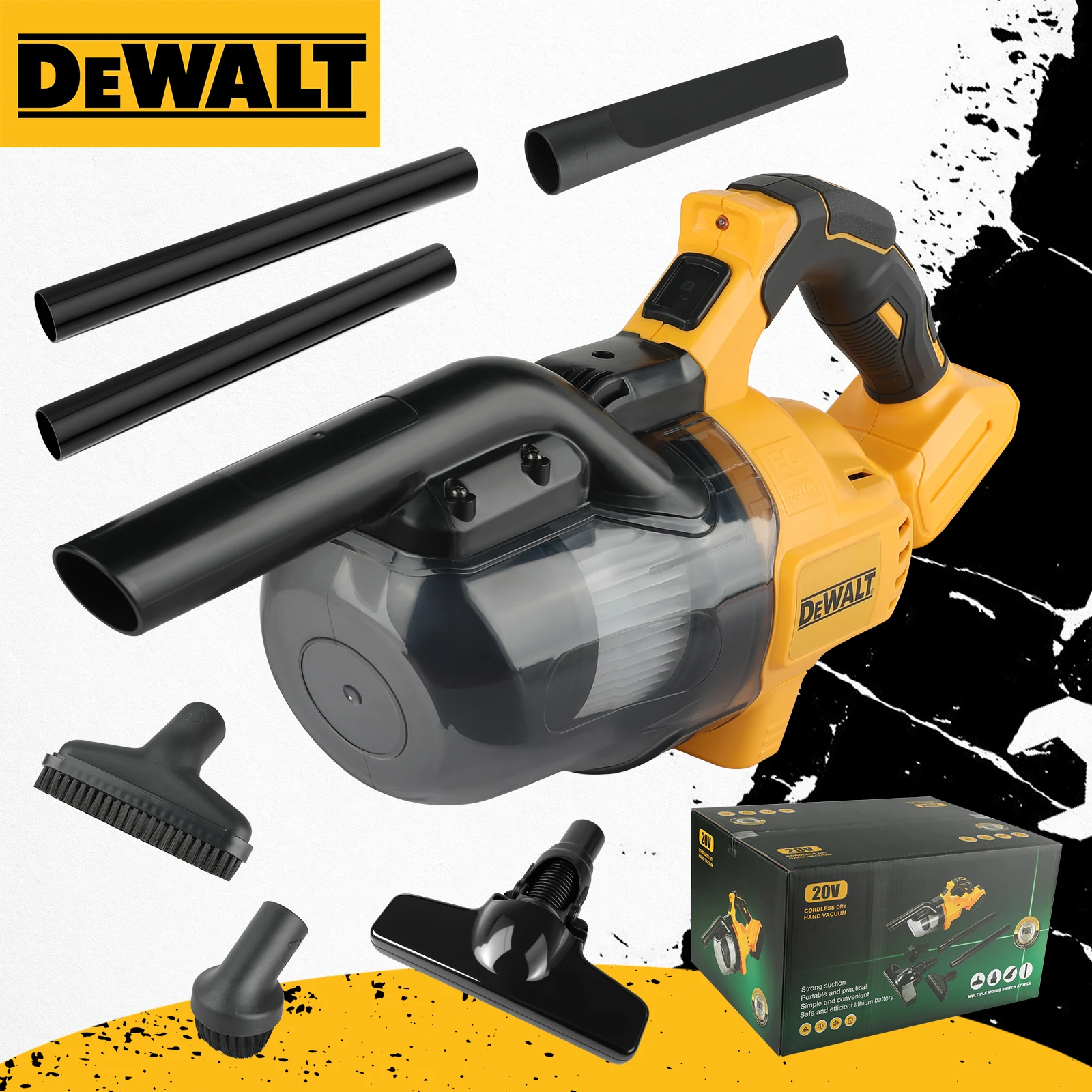

DEWALT Vacuum Cleaner Industrial Vacuum Cleaner Cordless Handheld Vacuum Cleaner Rechargeable Car Interior Cleaning