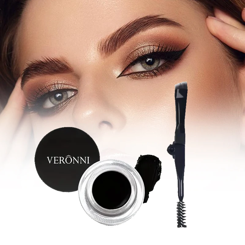 جل دهان الحواجب الناعم طويل الأمد ، كحل مقاوم للماء ، صبغة حاجب العين ، مكياج أسود ، مستحضرات تجميل #1