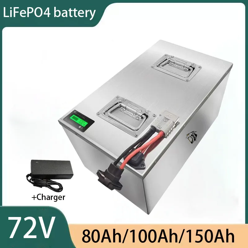 

72V 100Ah Li-ion With Charger Lithium Polymer Battery For 6000W 9000W Tricycle Motorcycle Scooter Electric Vehicle