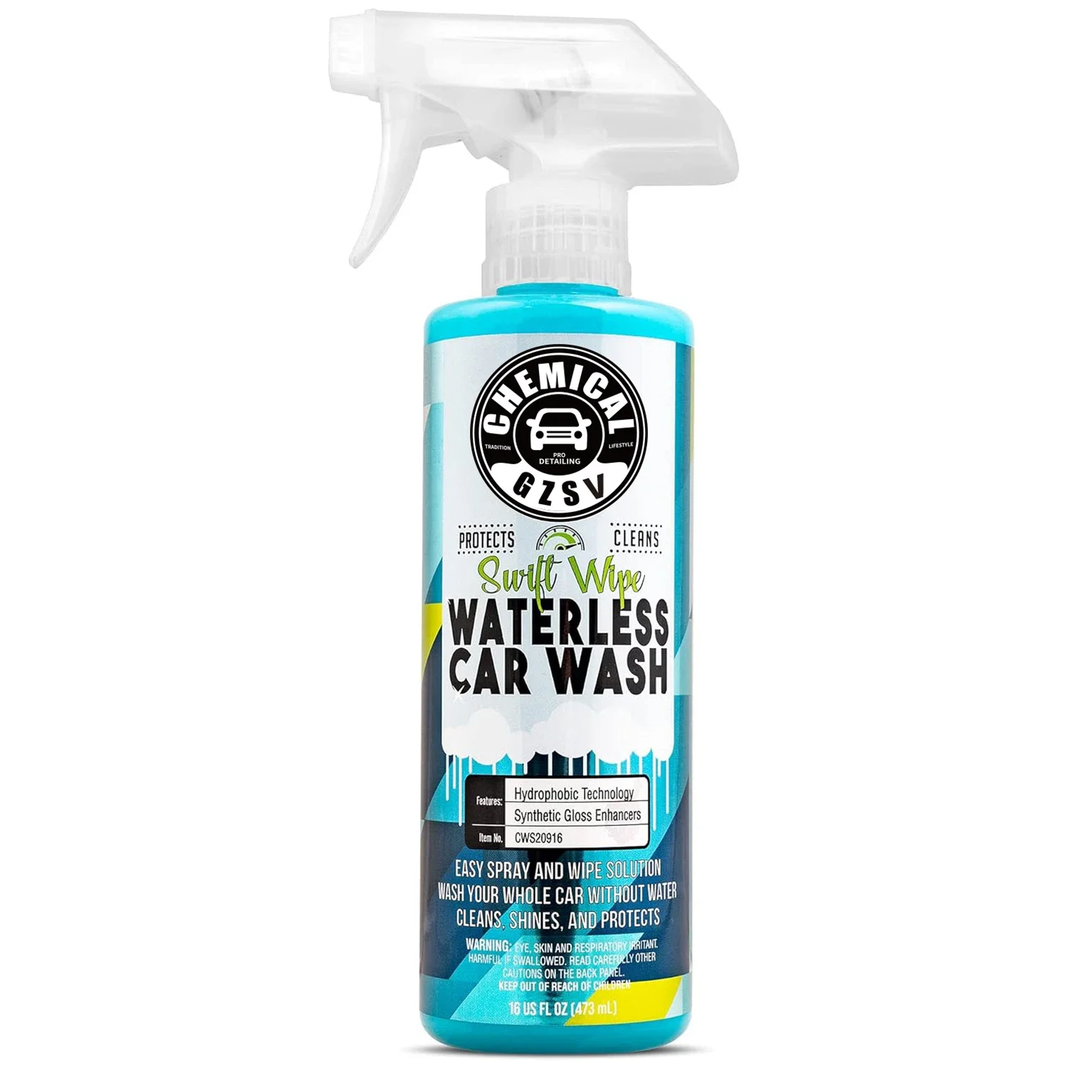 

Chemical Swift Wipe Waterless Car Wash Safe for Cars Trucks Motorcycles RVs