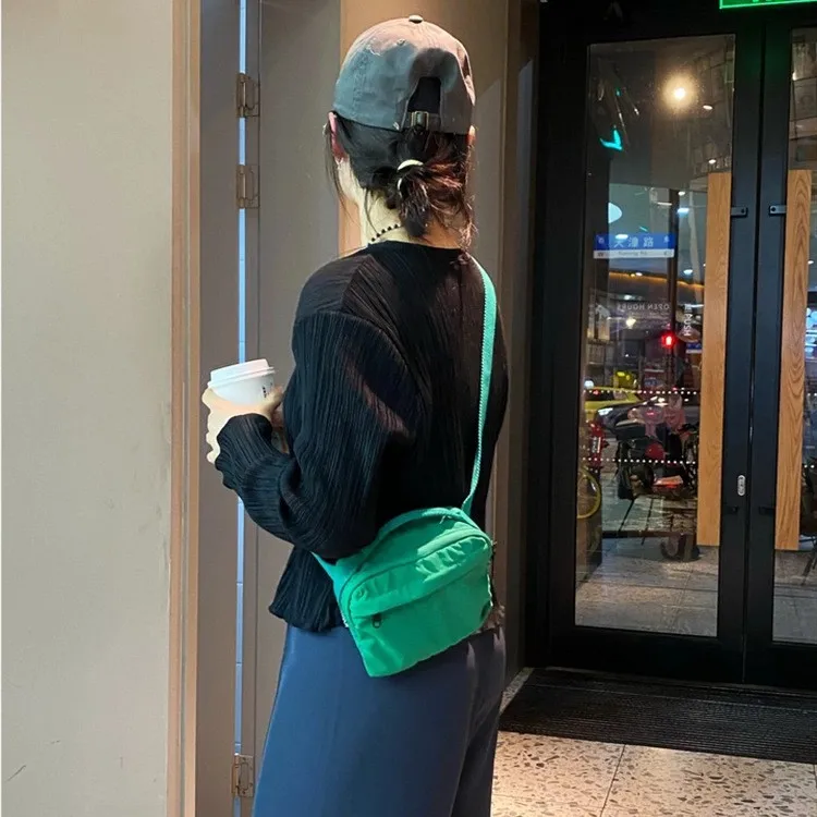 

YIFAN Premium Nylon Crossbody Bag Soft Mini Phone Multifunctional Square Shoulder Bag Crossbody Purse Messenger Bag