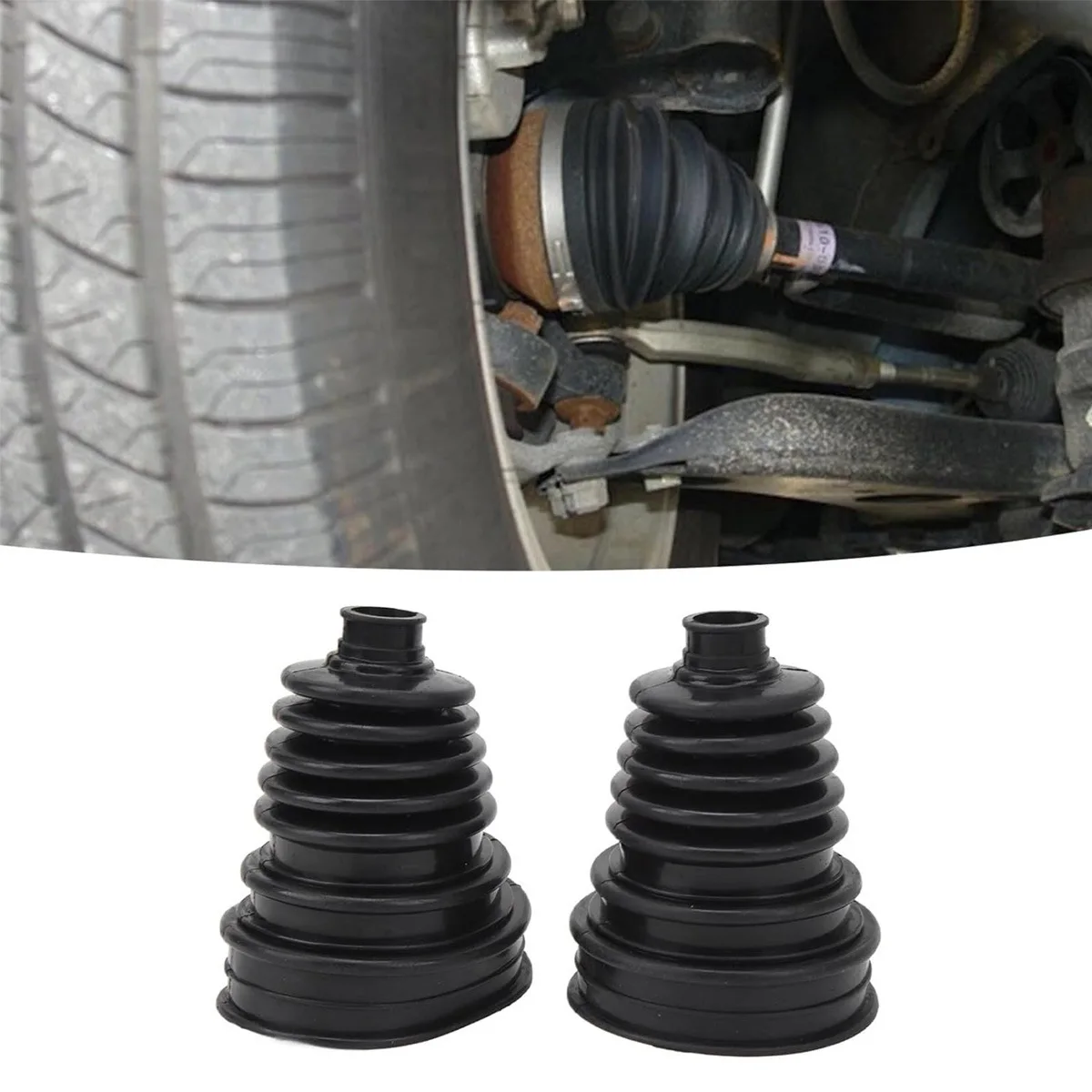 HOMEFISH Cache-rotule de voiture, Cache-rotule anti-poussière pour demi-arbre, Kit de réparation universel de cache-rotule extérieur non amovible