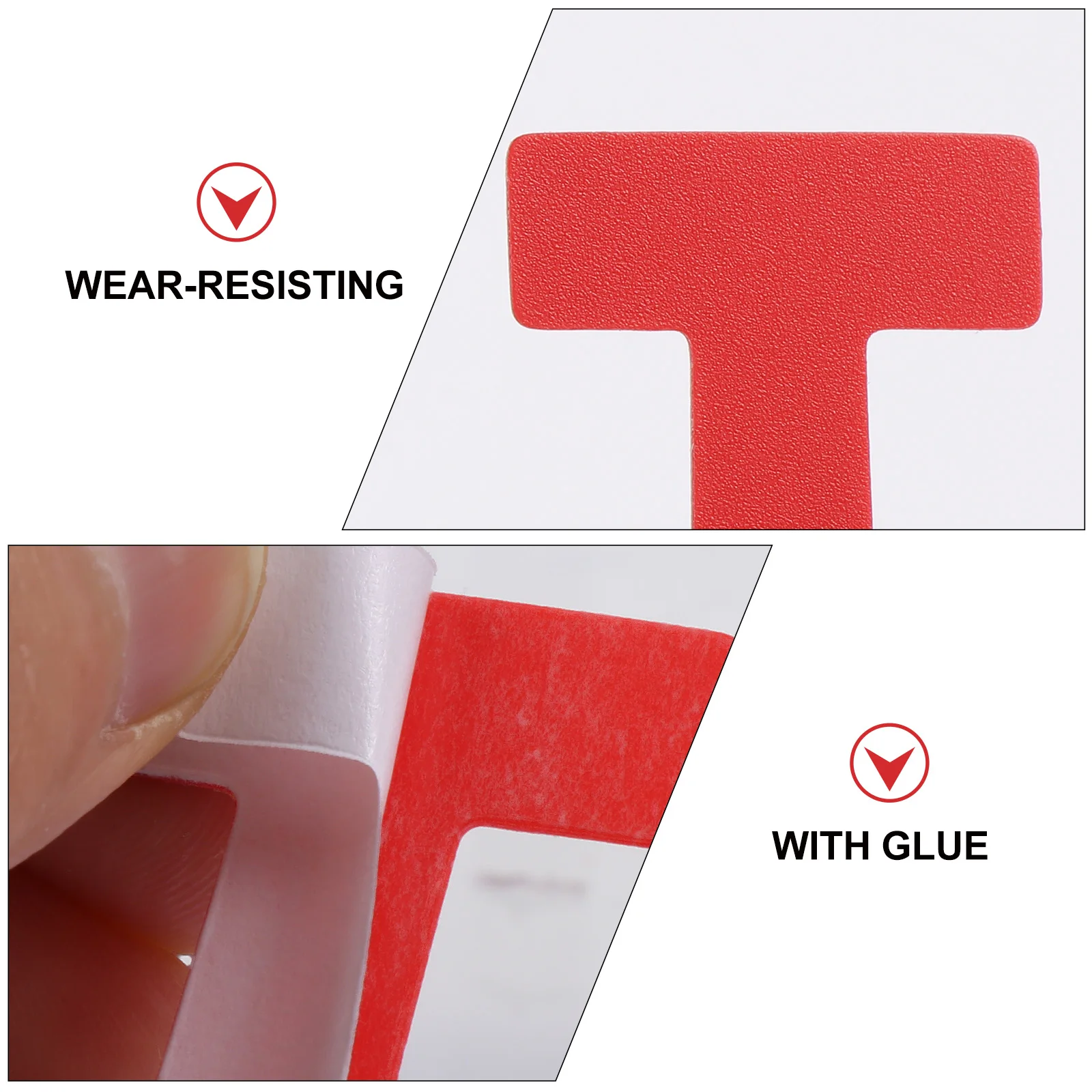 

100 Pcs Sign Warning Line Identification Positioning Floor Sticker Kitchens Pvc Marking Stickers