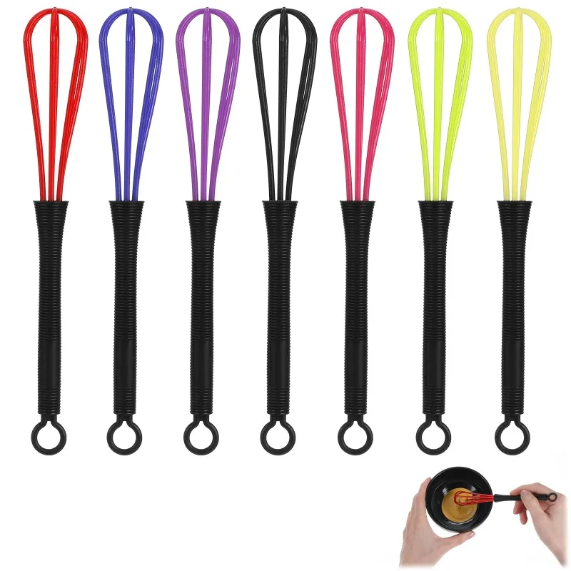 

Мини-венчик для краски для волос - небольшой венчик для смешивания волос 7 x 1 дюйм для приготовления пищи и краски для волос, портативный инструмент для смешивания косметики и выпечки