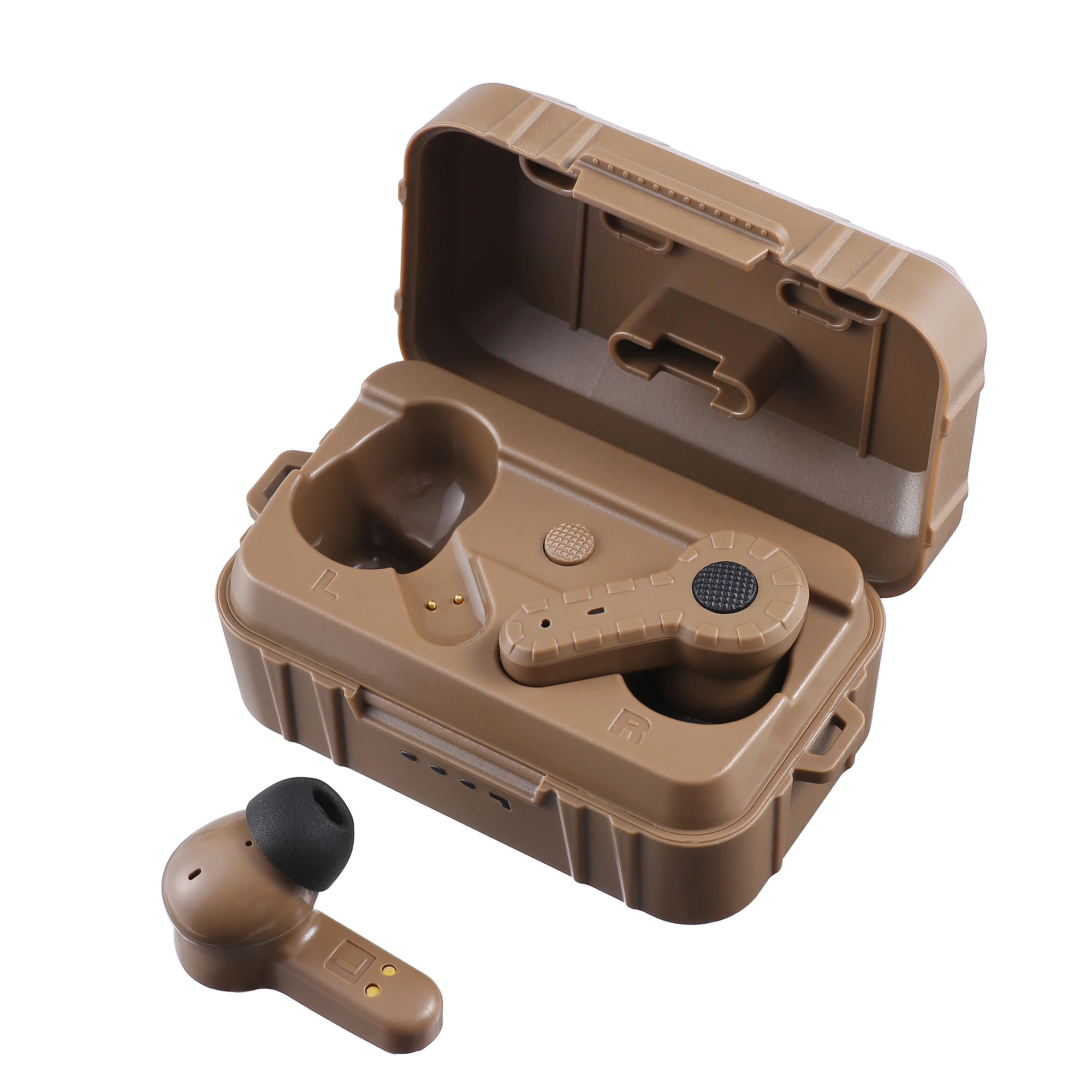 

Военные тактические наушники Bluetooth 5,3 с активным шумоподавлением NRR 27 дБ, защита слуха для стрельбы, охоты