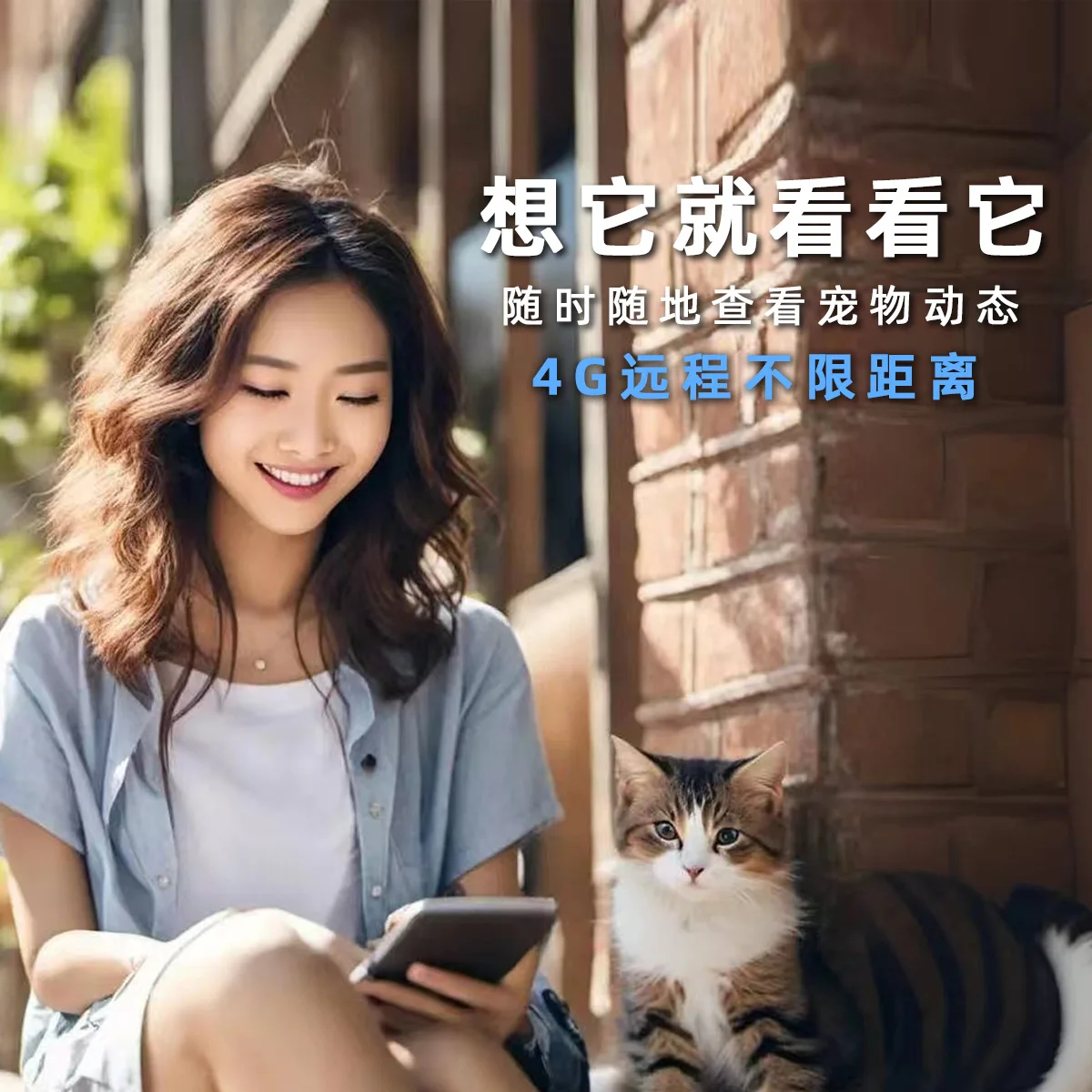 4G remote real-time cat, dog and pet first view camera neck recorder monitoring live broadcast smart collar