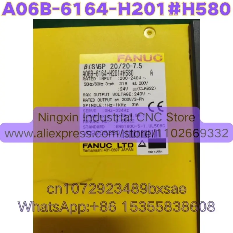 Used A06B-6164-H201#H580 Function Intact