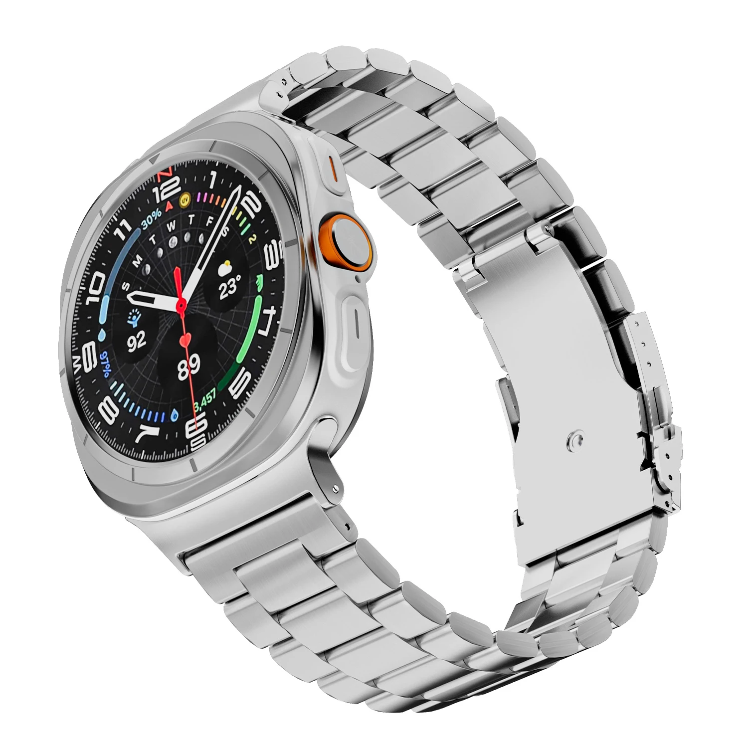 Metallarmband für Samsung Galaxy Watch Ultra2 2026 2025 Luxus Herrenarmband Edelstahlarmband für Samsung Galaxy Ultra 47mm. – Detail 26
