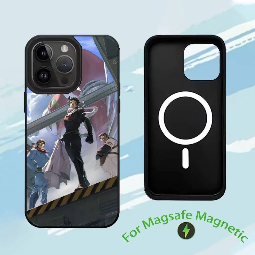 Чехол для телефона Anime G-Getter Robo для iPhone 17, 16, 15,14,13,12,11, Plus, Pro, Max, чехол для беспроводной зарядки Magsafe