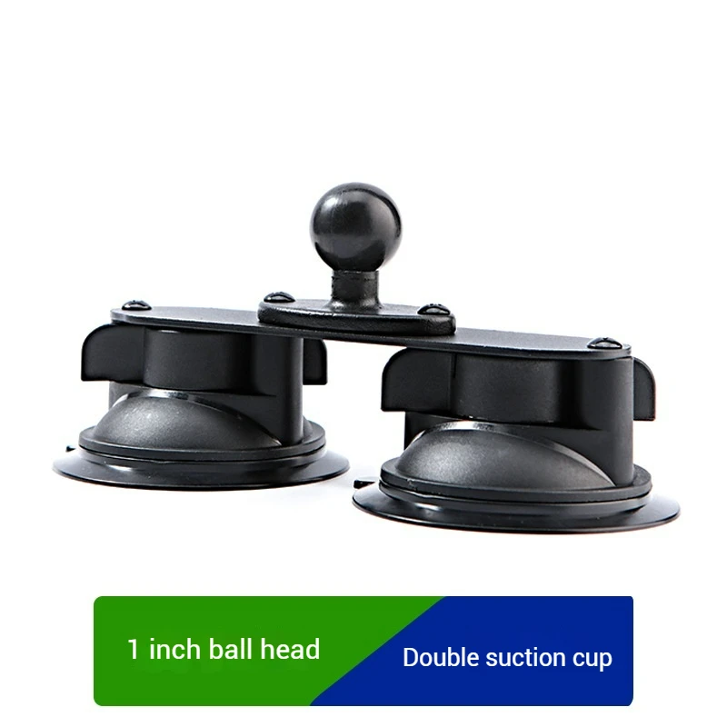

Double Sucker with 1" Ball For iPad Air 1 2 Mini 2 3 4 Pro 9.7 10.5 Universal Windshield Car Mount For 7-12 inch Samsung Tab