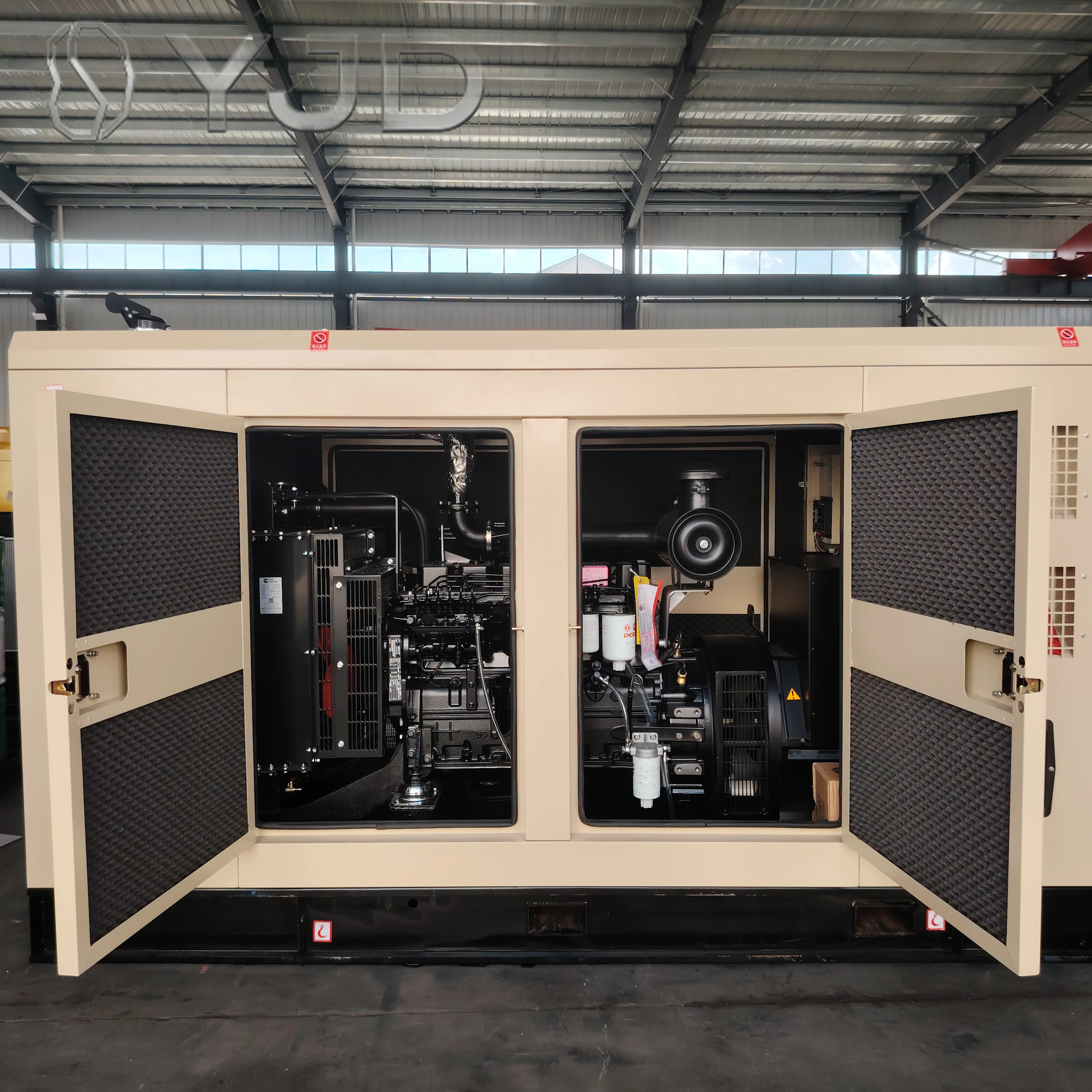 YUCHAI Open Frame Diesel Generator Set 380V/220V 50/60Hz Water Cooled 24V DC Electric Start Factory Price