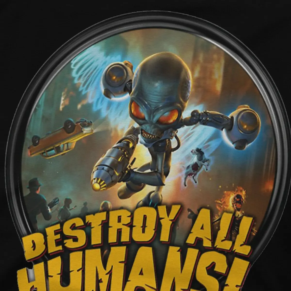 Destroy All Humans Newest TShirt for Men Classic Round Neck Pure Cotton T Shirt Distinctive Birthday Gifts OutdoorWear