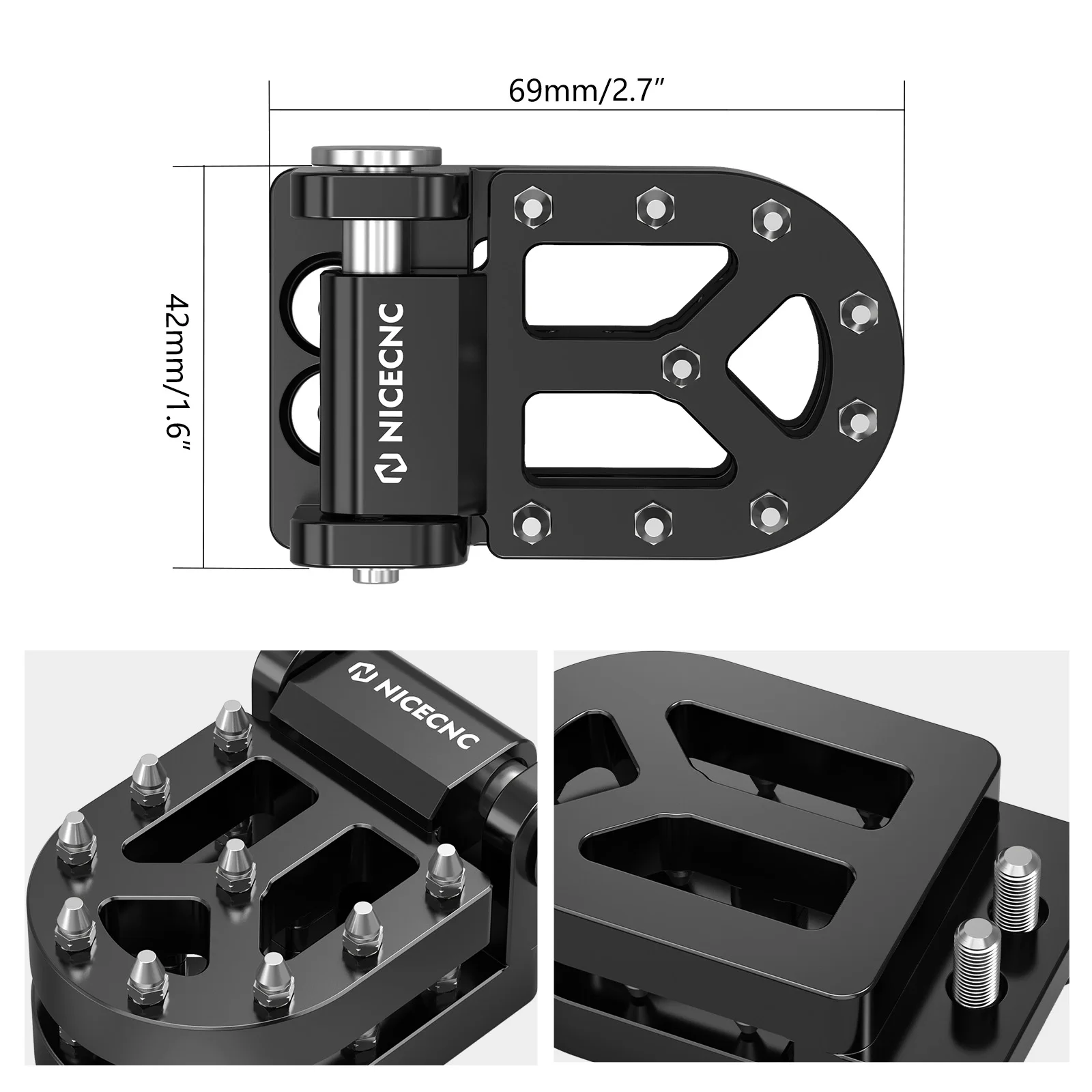 (EU-Lager) Zweistufige Fußbremshebel-Trittplatte für KTM 790 890 Adventure / R/S/Rally 250 390 Adventure 2021-2025 Husqvarna 901 – Detail 2