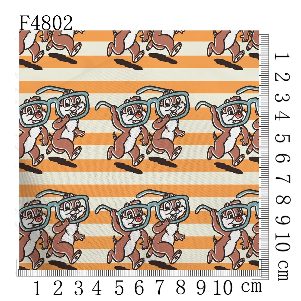 Chip and dale peripherals Fabric 45*140cm DIY Sewing Patchwork Quilting Baby Dress Printed Fabric polyester cotton