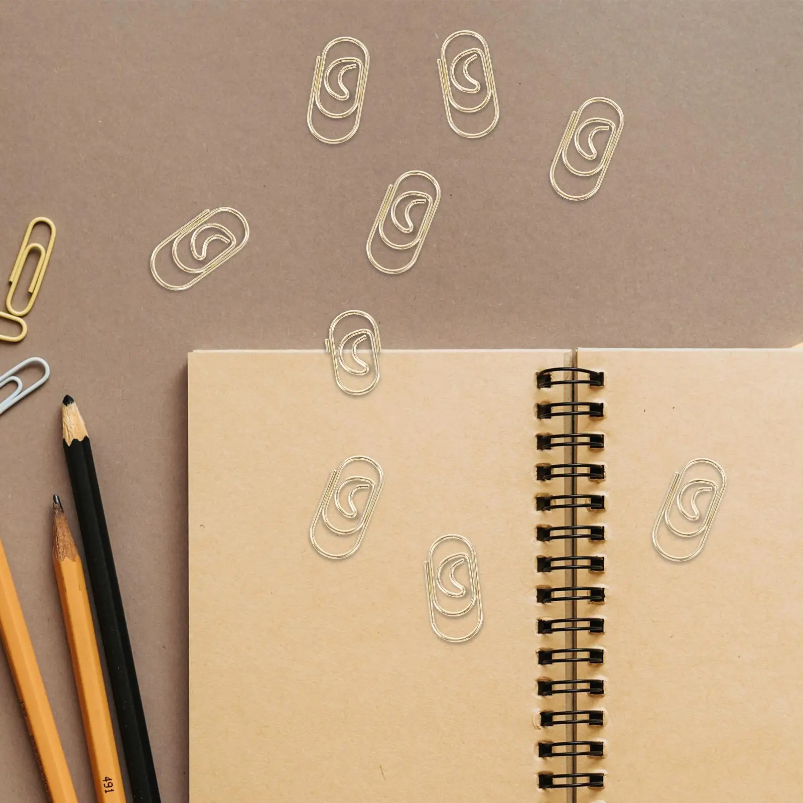 100Pcs Mini Rose Office Supplies Documents Files Document Multi Use Paper Clips Paper Clips Student Folder