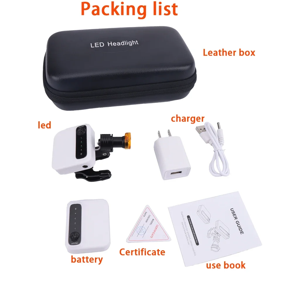 5w Wireless Headlight 2 Battery Surgical Lamp Surgery Led Light Headlamp Dentist Tools Others Instruments