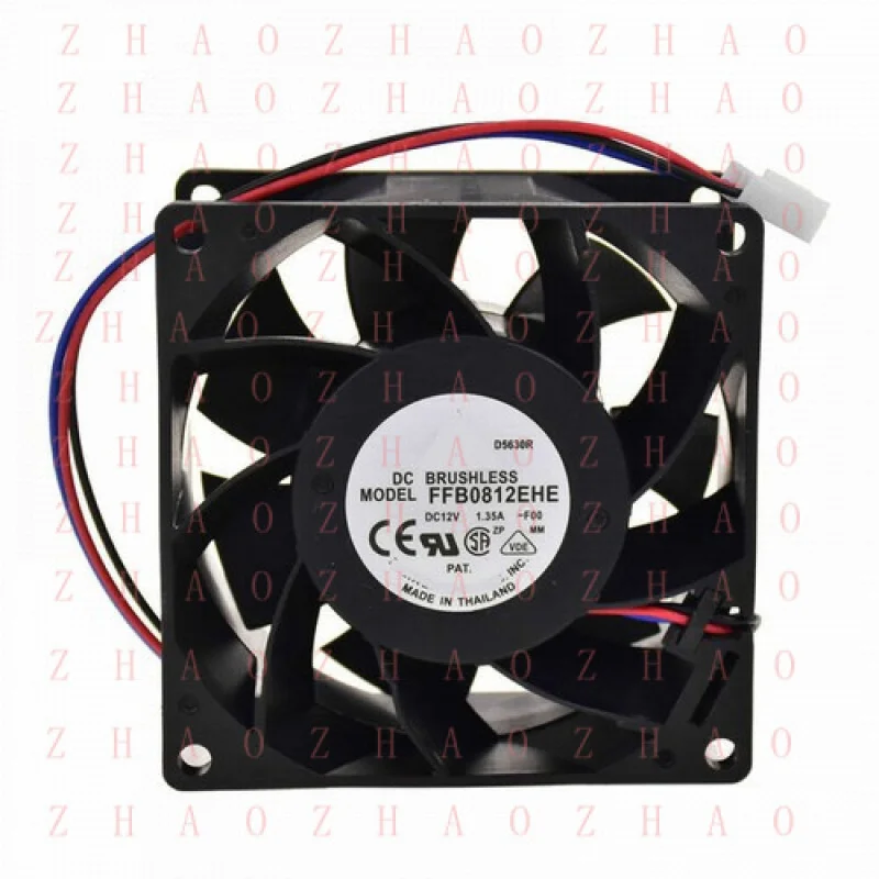 L+ Axial Cooling fan FFB0812EHE -F00 for Delta Cooler 3pin 8cm 12V 1.35A 80*80*38mm