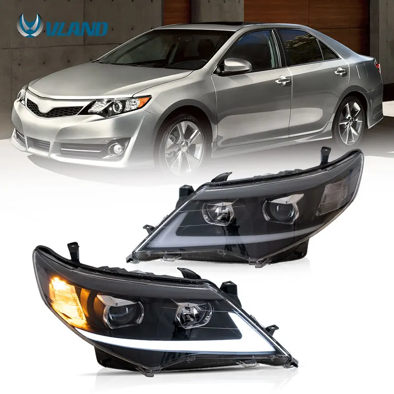 For Toyota Camry SE LE Hybrid 2012-2014 LED Projector Headlight Assembly With High Light Penetration For Night Driving