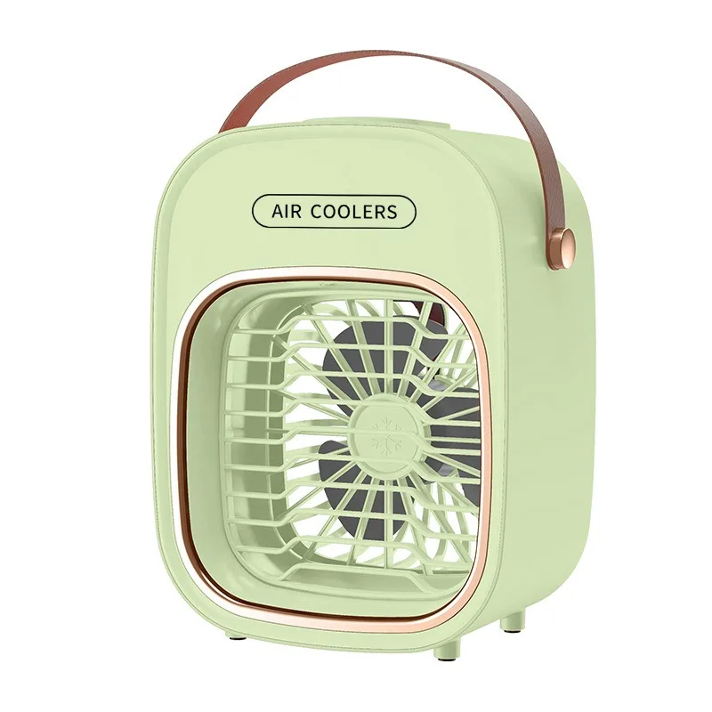 

Outdoor camping household small fan student office charging desktop air conditioner fan humidification spray cooling fan