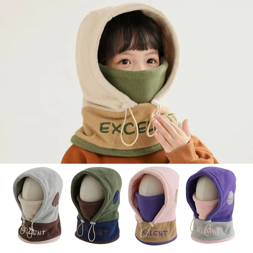 

Fashion Polar Fleece Winter Hats Soft Thickened Ear Protection Cap Windproof Balaclavas Hats Scarf Set for