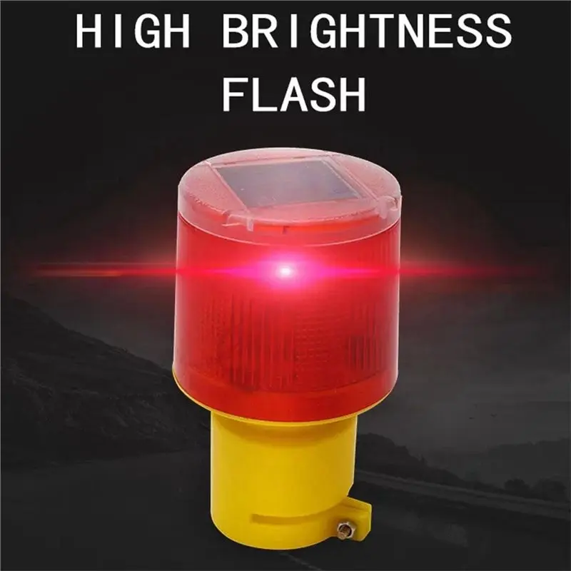 [NEWA76K!】 Solar LED Emergency Light Solar Traffic Tower Crane Warning Light LED Lamp For Construction Site Harbor Road Marine