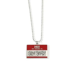 POTCET Eminem Men's Necklace Fashionable Versatile Necklace 2024 Hip Hop Jewelry Pendant Necklace as a Souvenir for Boyfriend