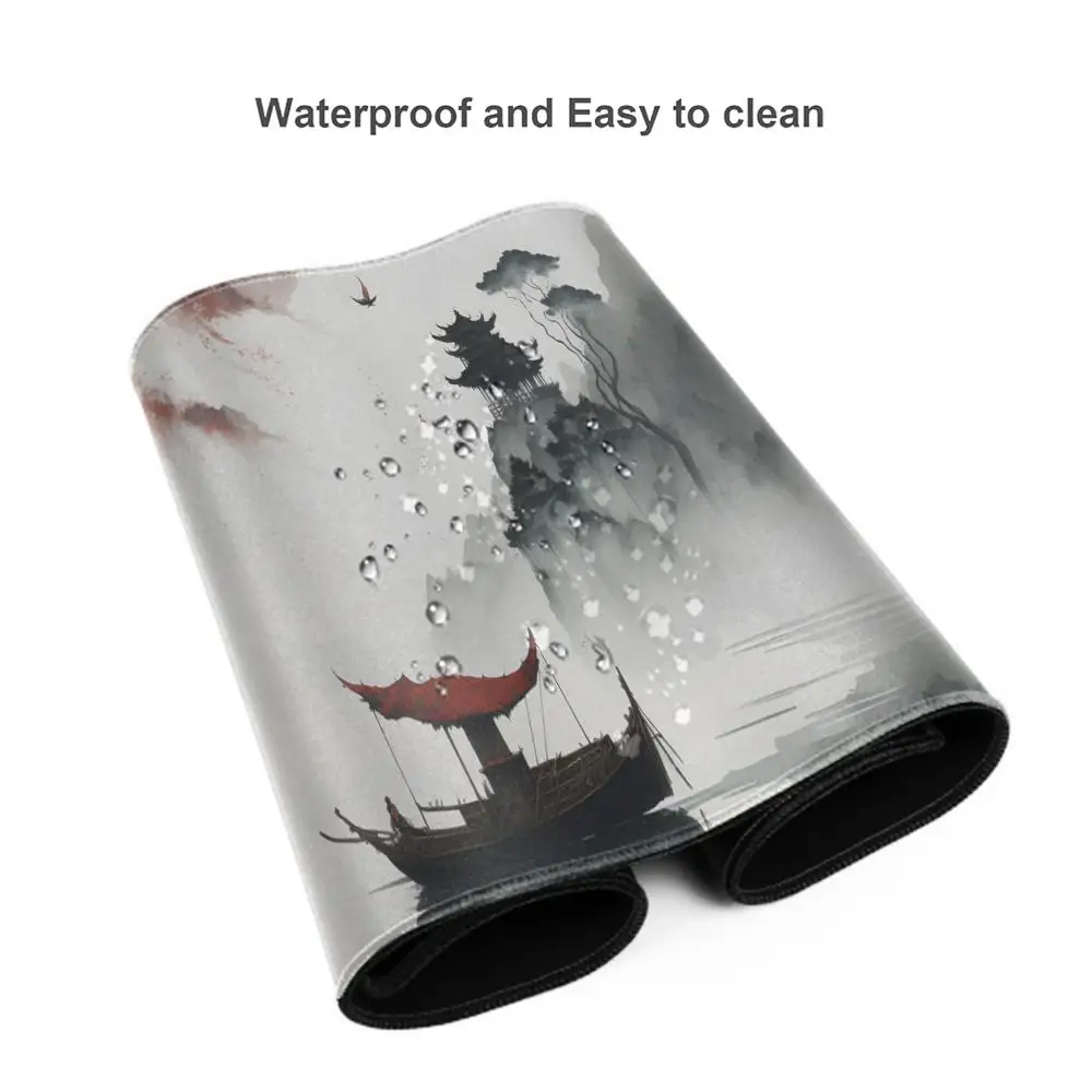 Ink Painting Desk Mat Gamer Mousepads Company Mouse Pad Office Desk Pads Large Mousepad Chinese Style Mouse Mats For Computer