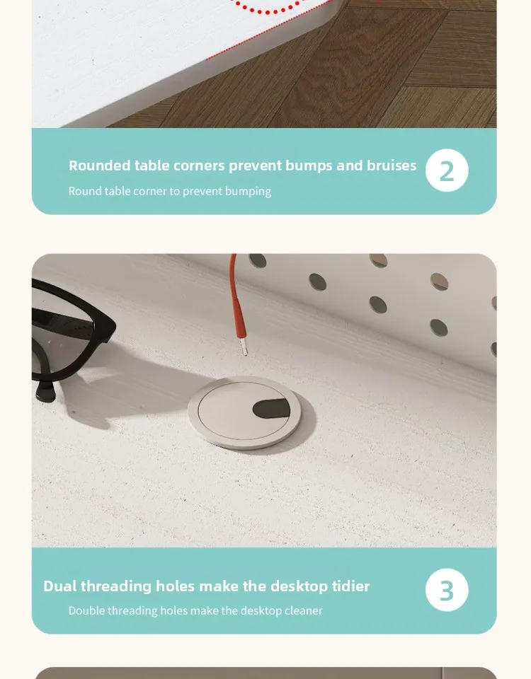 طلاب المدارس الابتدائية الذين يكتبون مكتب الواجبات المنزلية البسيطة ومكاتب وكراسي الأطفال يمكن رفعها