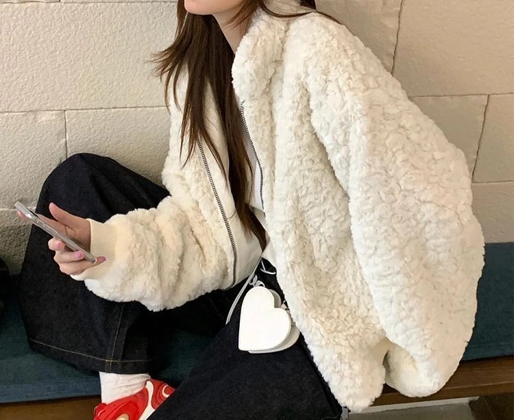 

2025 New Stand Up Collar Short Jacket Women's Thick Temperament Spicy Girl Top Winter