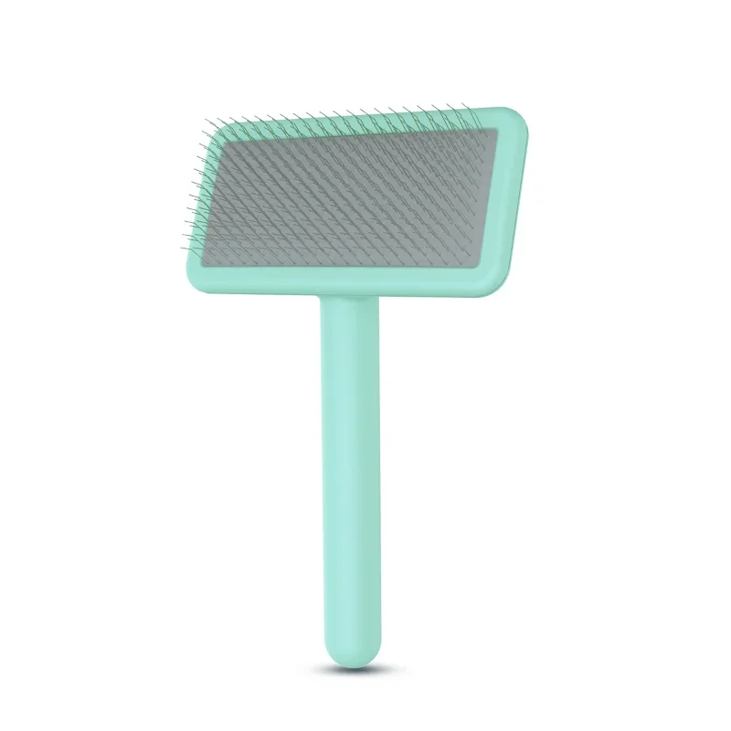 Fenice Pet Cat Dog Rabbit Hair Brush Hair Massage Comb Open-Knot Brush Groming Cleaning Tool Stainless Steel Comb Needle