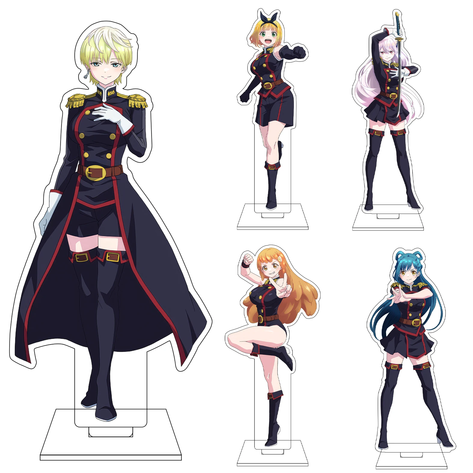 16CM Anime Chained Soldier Cosplay Acryl-Figur Ständerfigur Azuma Fubuki Azuma Himari Uzen Kyōka Ornamente Geschenke