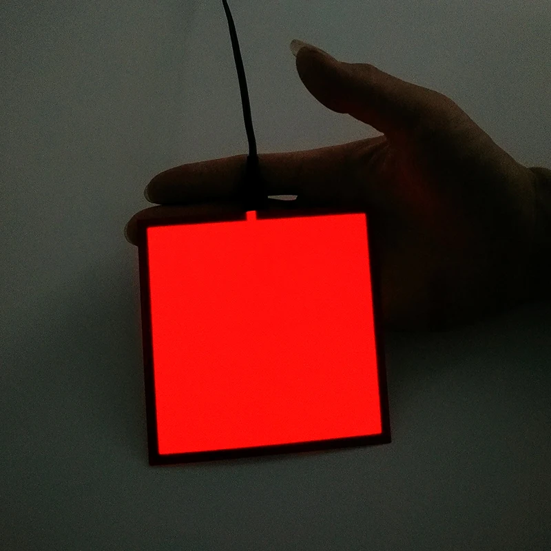 10X10CM Glowing EL Sheet EL Panel Flexible Electroluminescent Cold Light For Holiday Glow Party Supplies DIY Model Light Source