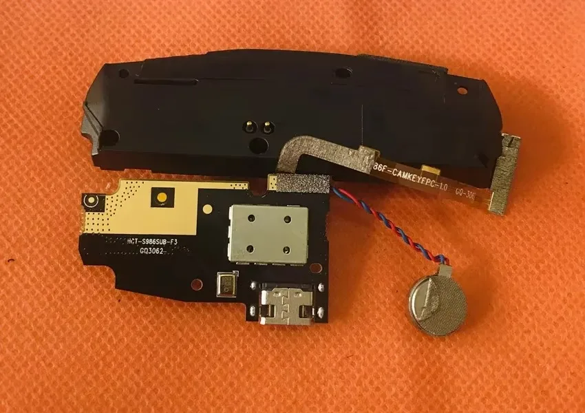 USB connector Plug Charge Board plate+loud speaker For Ulefone Power 5