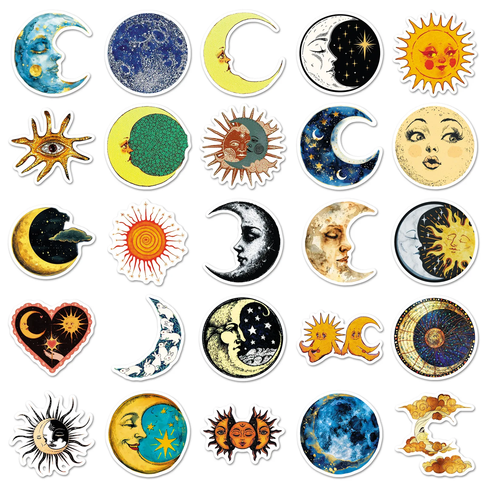 50 قطعة الجسم السماوي الغامض الكتابة على الجدران ملصقات الكون الكرتون الديكور DIY بها بنفسك اللعب المحمول الغيتار سيارة دراجة سكيت الشارات #5