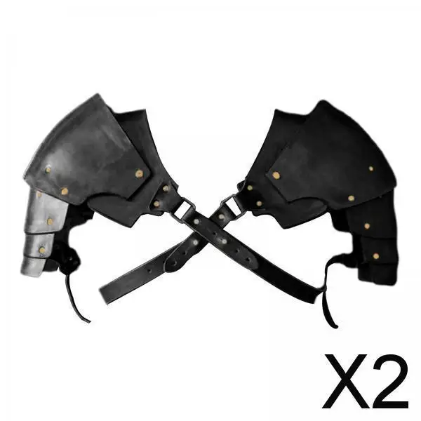 

Плечо из искусственной кожи, наплечник в стиле стимпанк, рыцарь, доспехи, регулируемый пират викингов для Хэллоуина, аксессуар для взрослых