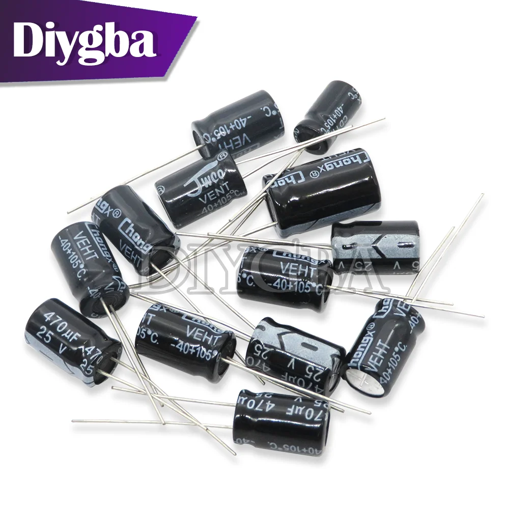 2-50pcs 6.3V 10V 16V 25V 35V 50V Aluminum Electrolytic capacitor 100UF 220UF 330UF 470UF 680UF 1000UF 1500UF 2200UF 3300UF