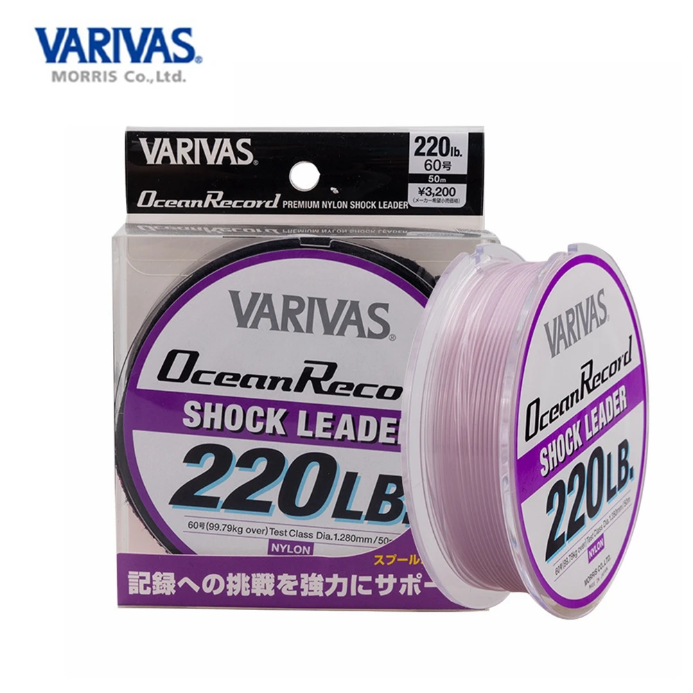 Imagem -03 - Varivas Ocean Record Fishing Line Linha de Pesca do Mar 50m 30m 35lb370lb Linha Nyon Atum Especial Feito no Japão Feito no Japão Original