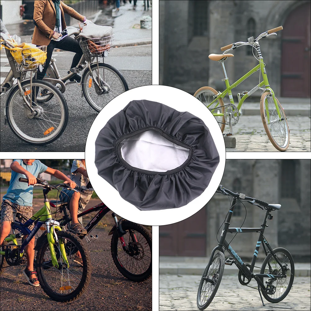 

5 Pcs Rain Cover Outdoor Padded Bike Bicycles Saddle Seat Covers Waterproof Mountain Protective for Travel Toddler