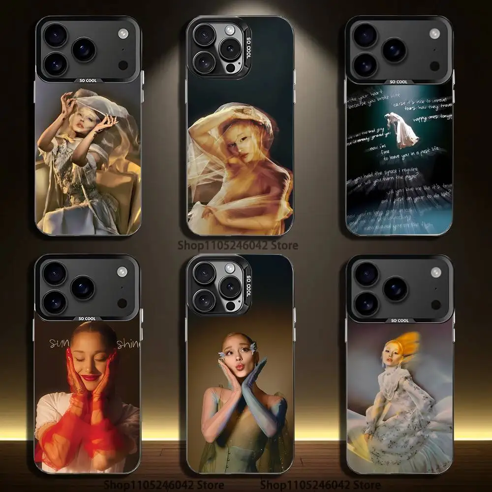 

Eternal Sunshine A-Arianas Phone Case For iPhone 17,16,15,14,13,12,11,Pro,XS,Max,Plus,Mini,SE4,E Black Matte Shockproof Cover